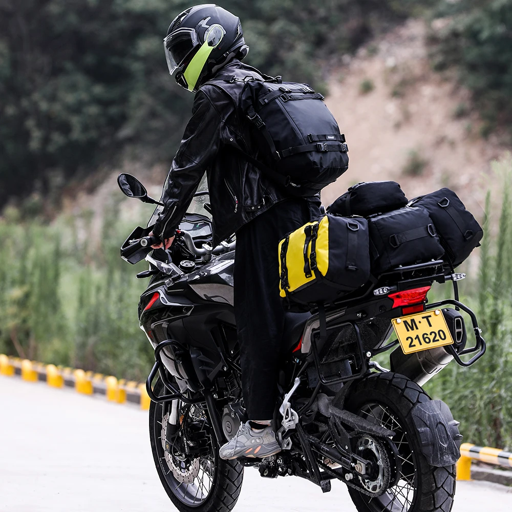 

Motorcycle Motocross Rear Seat Bag 10L 20L 30L Waterproof Luggage Pack Multi-Function 4 IN 1 Bumper Modification Bale