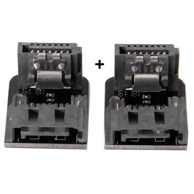 SATA 7Pin мама к папа 90 градусов угловой адаптер материнская плата для настольных