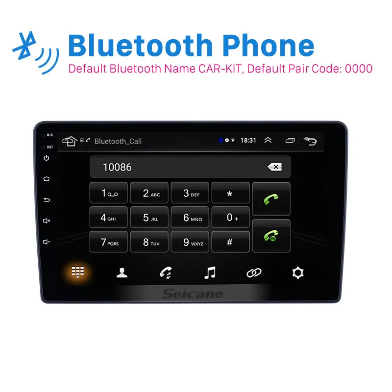 Seicane 9 дюймов Android 8 1 Автомагнитола для 2010 2011 2014 hyundai H1 Bluetooth wifi HD сенсорный экран gps