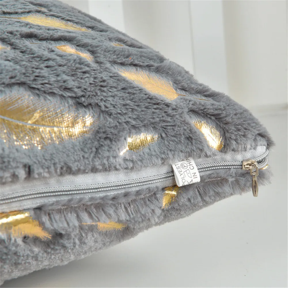 Мягкая плюшевая наволочка для подушки искусственный мех домашний декор чехол