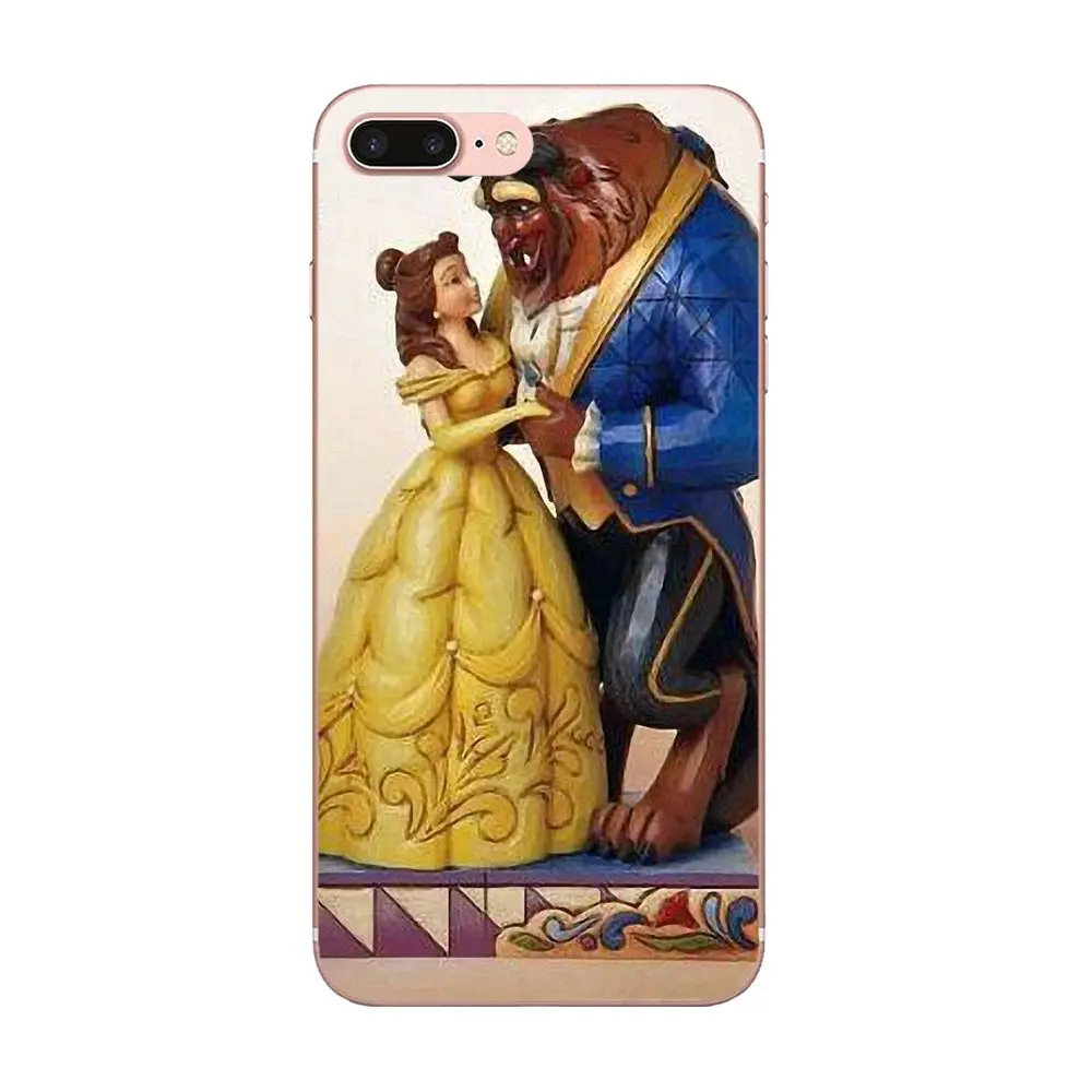 Классический Belle Красавица и Чудовище S Мягкий телефон Капа для Apple iPhone 4 4s 5 5C 5S SE 6 6S