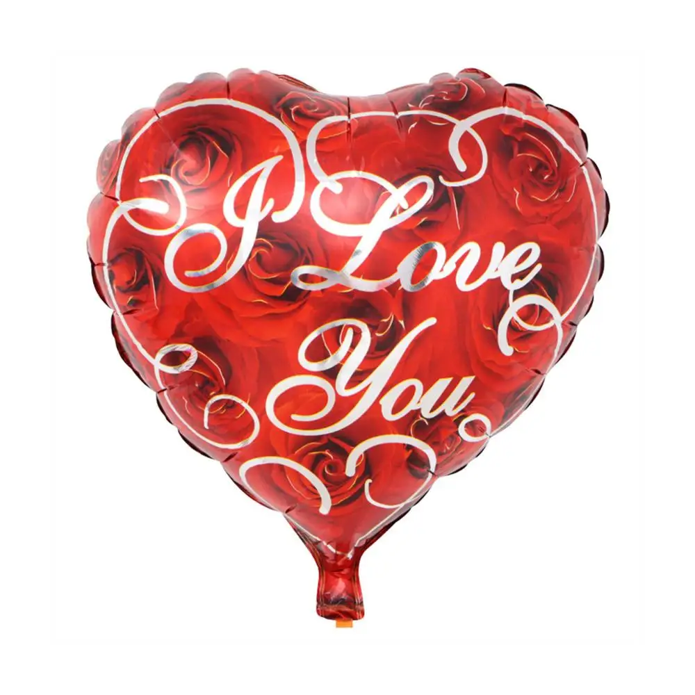 F07 1 шт 18 дюймов в форме сердца I Love You фольгированные шары сердце Свадьба День святого Валентина гелиевый воздушный шар Globos вечерние украшения - Цвет: F07