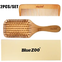 bluezoosquare comb antistatic nanzhu bristle needle massage comb hair 2 household wooden combs head massage comb