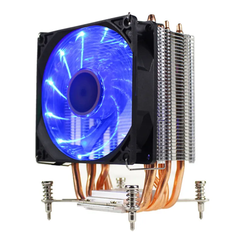 Кулер для процессора со светодиодной подсветкой RGB 3/4 контакта 6 тепловая трубка 12