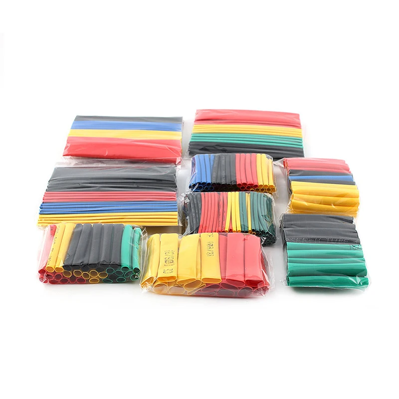 164 шт. в ассортименте термоусадочные трубки полиолефиновые изолированные Набор