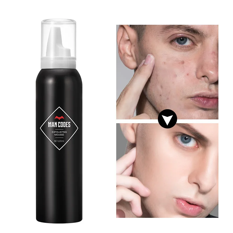 MANCODES 120 мл мужской отшелушивающий для лица мусс пилинг Сужающий поры очищающее
