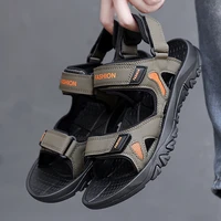mens sandals summer flat sandals beach sewing clogs shoes male elastic casual shoes outdoor breathable slides leisure