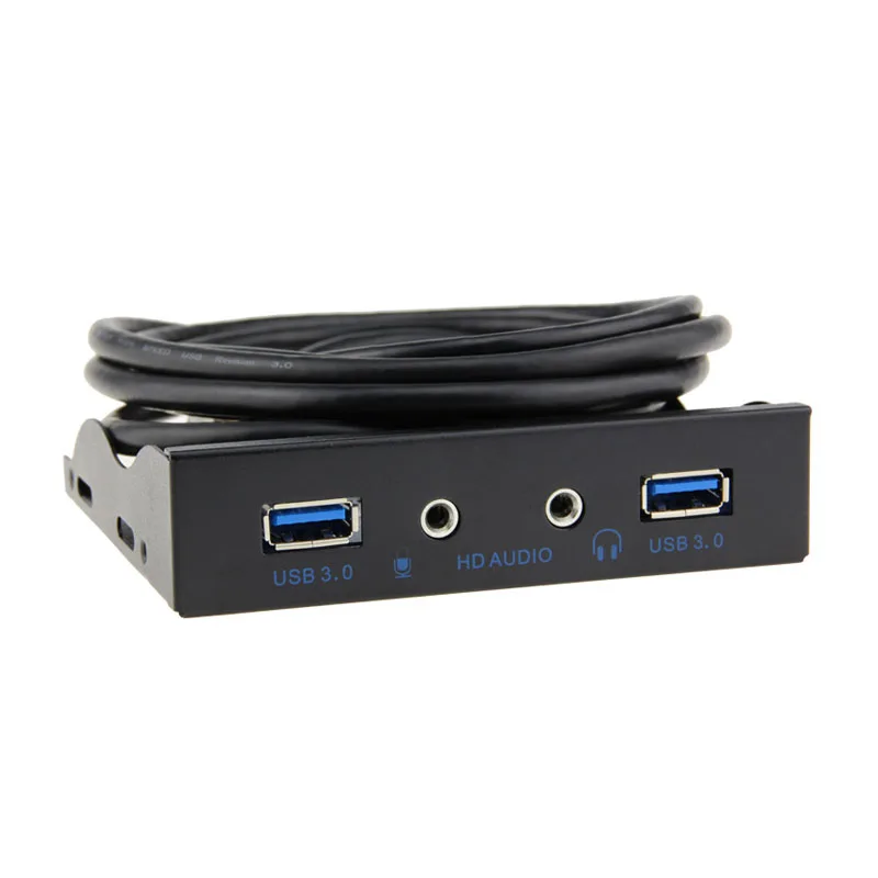 2020 Новый USB 3 0 2 портовый 5 дюймов металлическая передняя панель концентратор с 1 HD