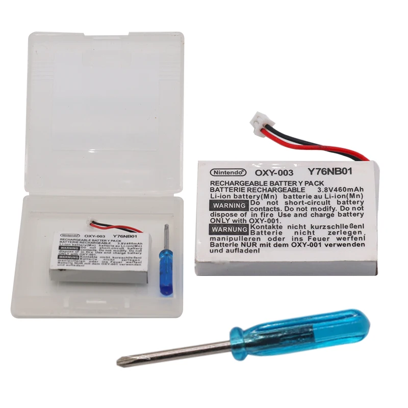 460mAh 3 8 V перезаряжаемый литий ионный аккумулятор с набором инструментов для Nintendo