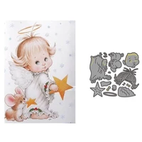 cute angel baby with star cutting dies new squirrel stencils craft dies stamp set mold for scrapbooking invitation die gift card