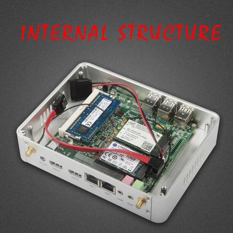 Безвентиляторный мини ПК Windows10 AES NI Intel N3160 3150 PfSense роутер OpenVPN настольный компьютер