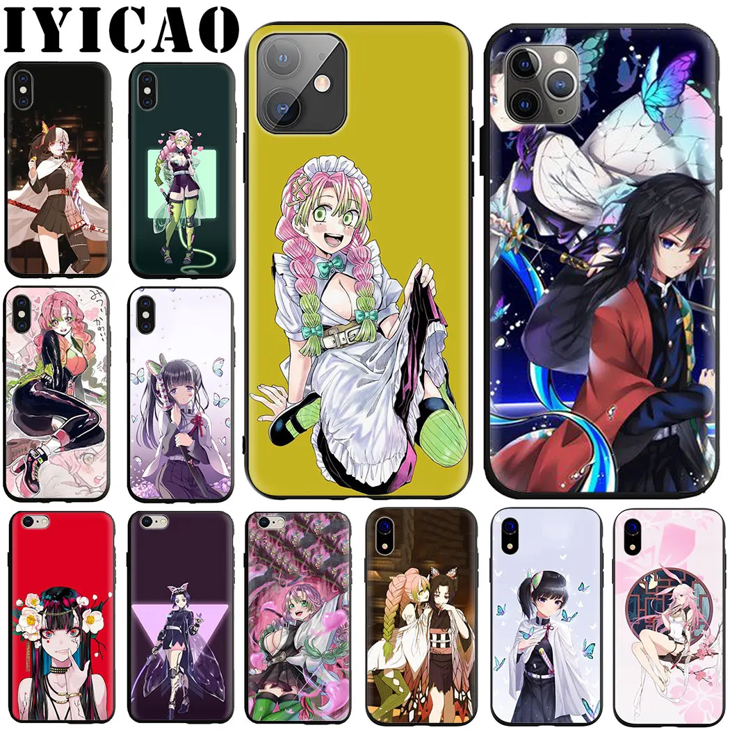 Kimetsu no Yaiba Мягкий силиконовый чехол для телефона iPhone 5 6 7 8 11 5S 6s Plus 7Plus 8Plus X XS XR XSMax Max