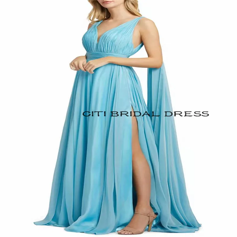 

Женское вечернее платье для свадьбы, Простые Вечерние платья большого размера для женщин, ТРАПЕЦИЕВИДНОЕ ПЛАТЬЕ С Высоким Разрезом