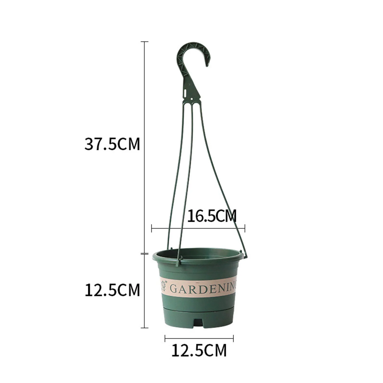 

2PCS 1.7L Outdoor Hanging Planters Plastic Balcony Flower Pot Pp Resin Leaking Water Storage Wall Vase Garden Home Decor