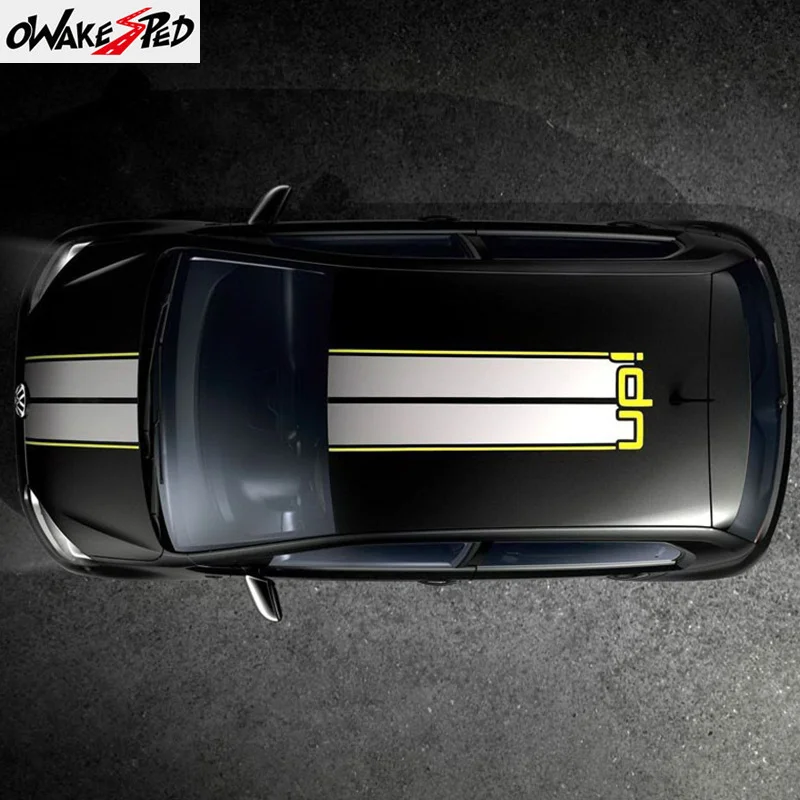 Наклейка на крышу кузова автомобиля гоночный Спорт Стайлинг виниловые наклейки