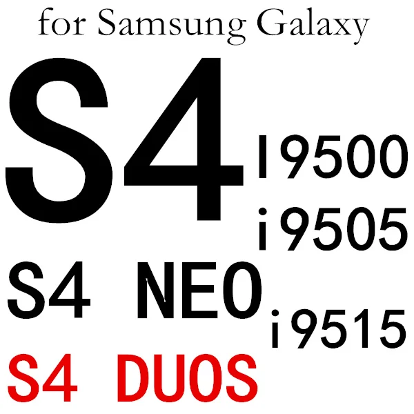 For Galaxy S4 Закаленное защитное стекло для samsung Galaxy S3 S4 S5 NEO S6 J7 J5 J3 J1 Core J2 Prime Grand Prime G530 защита экрана - Цвет: For Galaxy S4