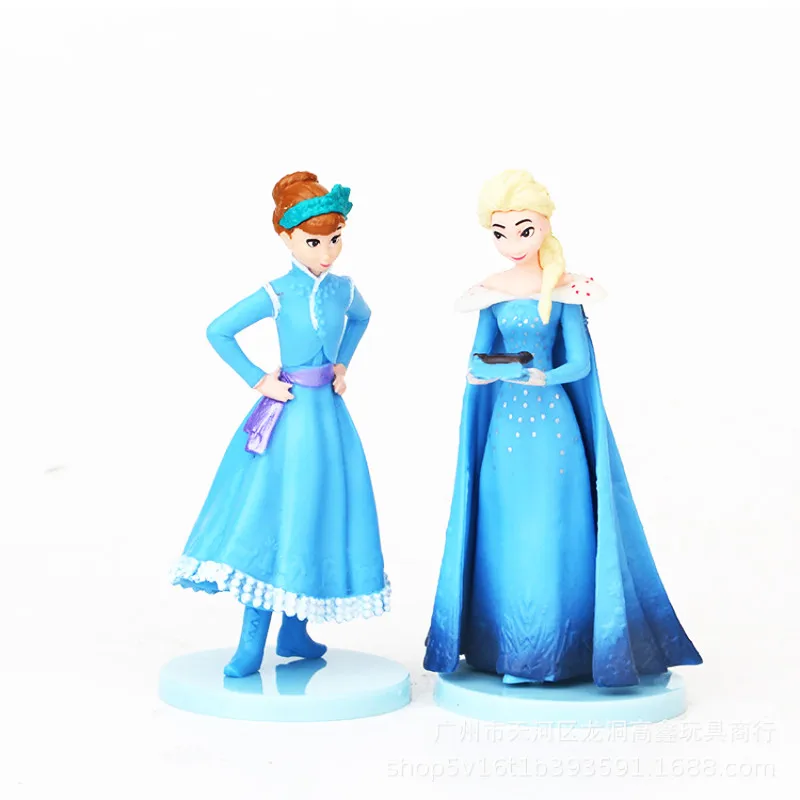 10 шт./компл. игрушка Холодное сердце Эльза Анна Queen модель для украшения рук кукла