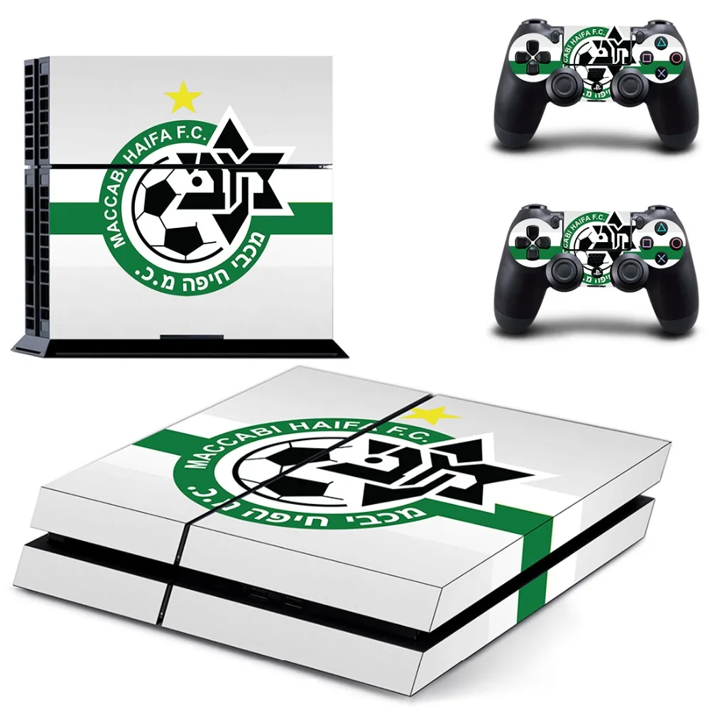 Maccabi Haifa FC наклейка для PS4 виниловая наклейка, стикер для консоли Playstation 4 и 2 контроллера наклейка PS4