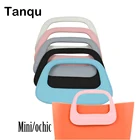 Новая цветная продолговатая ручка TANQU из искусственной кожи для мини OBAG O CHIC Bag, продолговатая ручка для o bag, аксессуары Mini Ochic