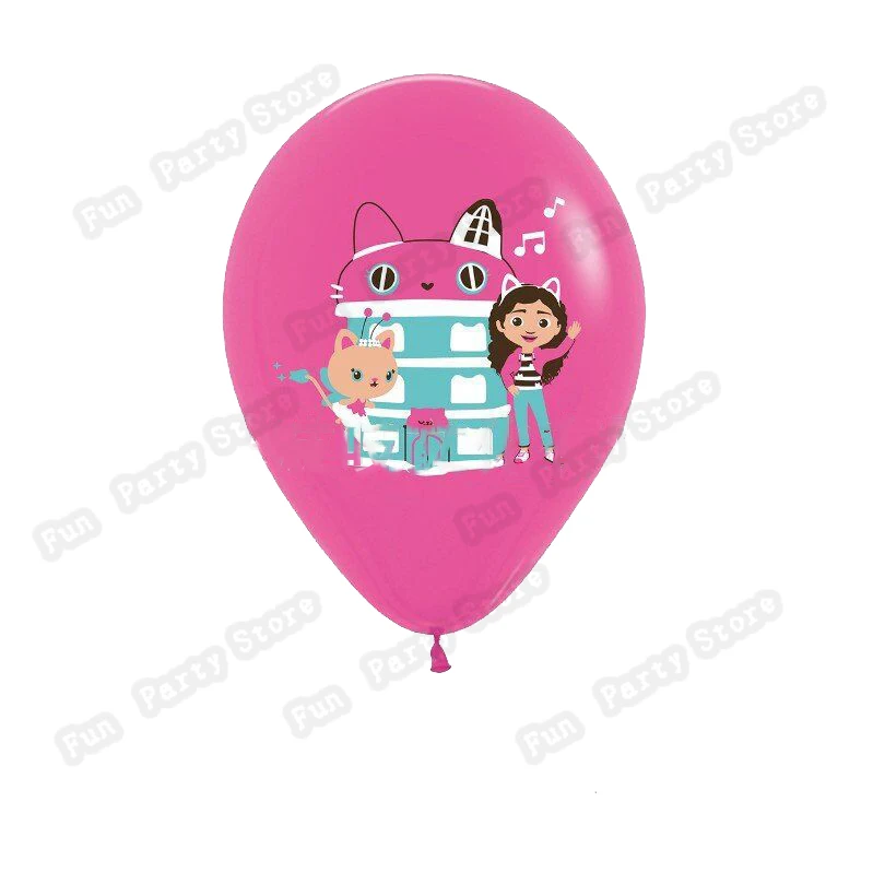 1020pcsnew gabby dollhouse cats theme latex balloons kids birthday party decorations baby shower balloon boy girl toys free global shipping