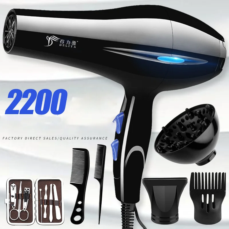 

Hair Dryers 220V High-power Hair Dryer Professional Household Blow Hairdryer Hot and Cold Wind EU Plug Styling Tools for Home