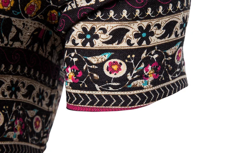 Рубашка мужская с винтажным африканским этническим принтом 2021 | Мужская одежда