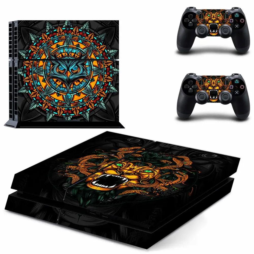 Tiger Lion PS4 Stickers Play station 4 Skin PS Sticker Decal Cover For PlayStation Console &amp Controller Skins Vinyl | Электроника