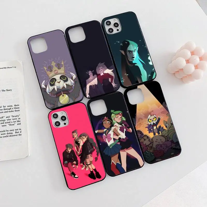 

The Owl House Phone Case For iPhone 13 12 11 8 7 Pro Max Plus X XS XR MINI Soft Silicone New Anime Cartoon Luz Amity Lilith Art