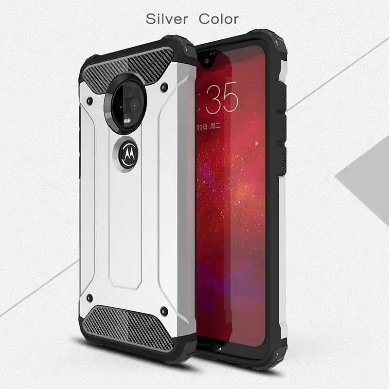 Mokoemi железная Броня ударопрочная для Motorola Moto G7 G6 G5s G5 Play чехол для Motorola Moto G7 G6 G5s G5 Plus чехол для телефона - Цвет: Silver