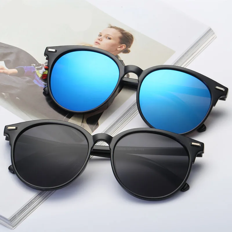 Солнцезащитные очки с градиентом для мужчин и женщин UV 400 зеркальные винтажные в