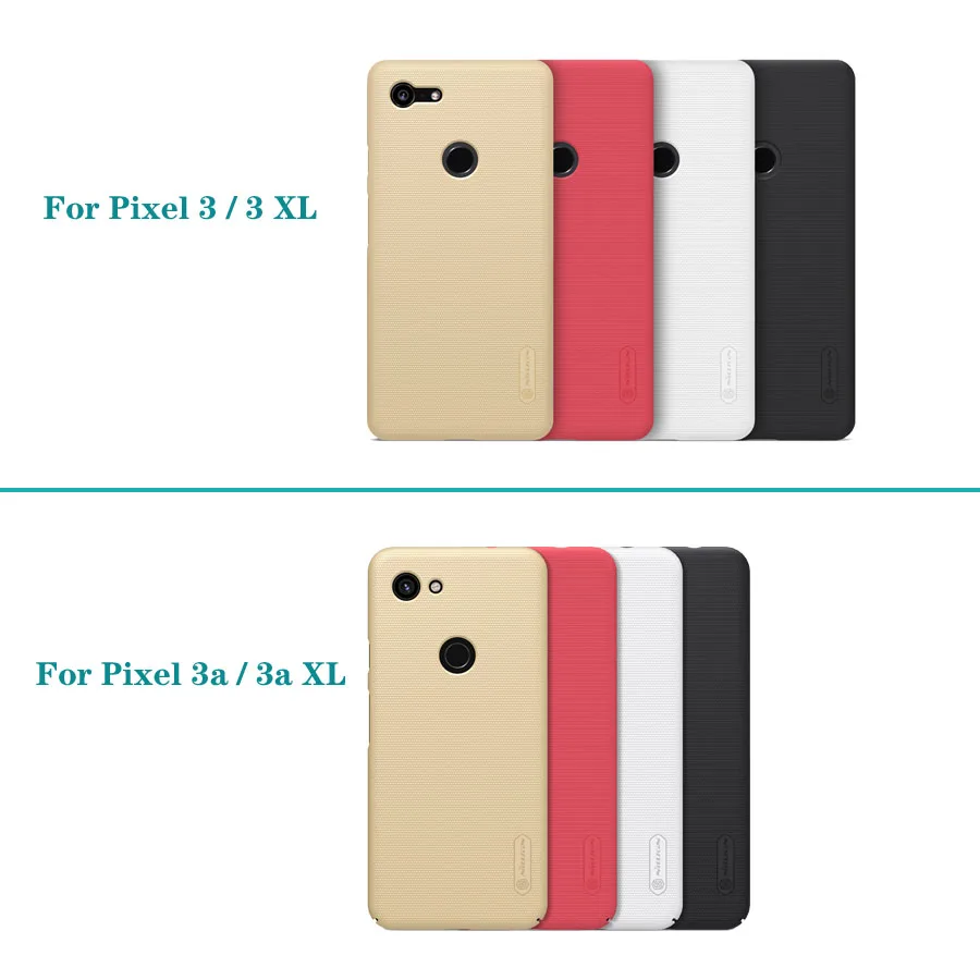 Для Google Pixel 3a XL 3XL чехол 3 Nillkin Супер Матовый Щит Жесткий ПК Защита задней крышки для