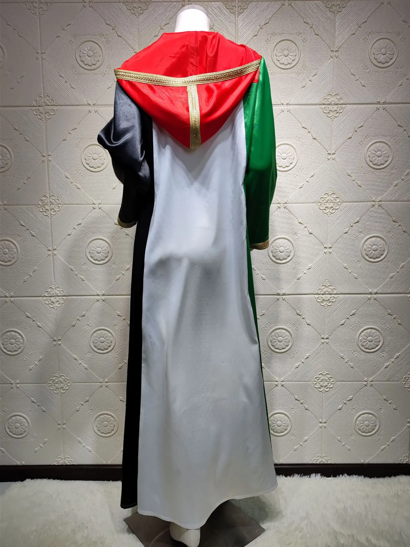 

Eid Mubarek Abaya Dubai Muslim Fashion Hijab Dress Kaftan Islam Clothing Dresses Women's Hooded Vestidos Robe Musulman F2735