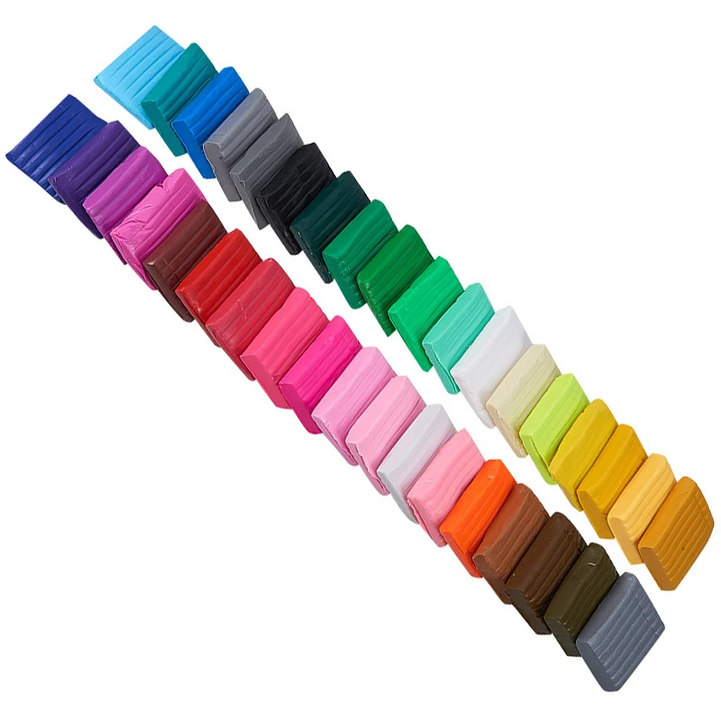 

Polymer Clay Light Soft Clay DIY Soft Molding Craft Oven Baking Clay Blocks Birthday Gift for Kids Adult Colorful