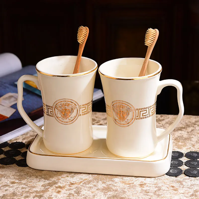 Зубная щетка чашка парная гостиничная керамическая для рта простая зубной щетки