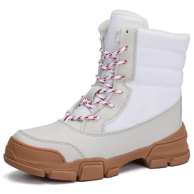 

Women Boots Winter Shoes Women Snow Boots Women Plus Size Hot Platform Boots Winter Female Warm Botas Mujer 2019 White Booties