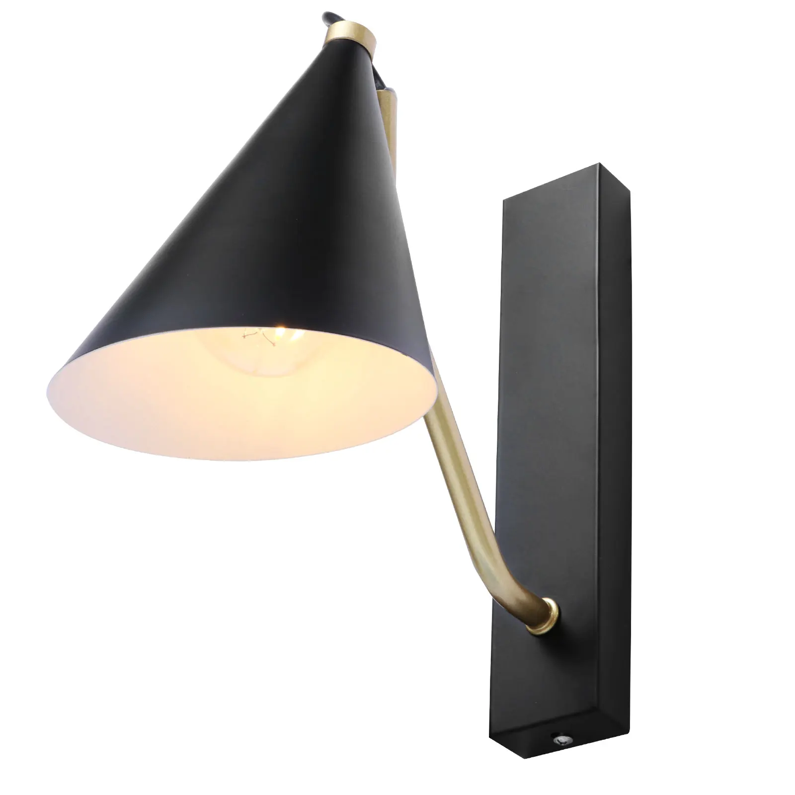 

Nordic Metal Wall Light Hotel Reading Wall Sconce Modern Functional Wall Lamp For Bedroom Black Bedside Lights