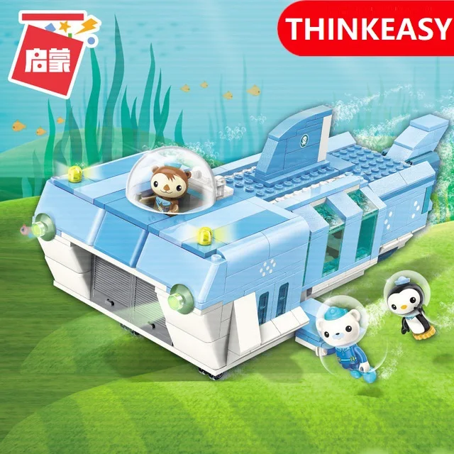 ThinkEasy Octonauts подводная лодка и океан Акула база образовательные игрушки Bruticus