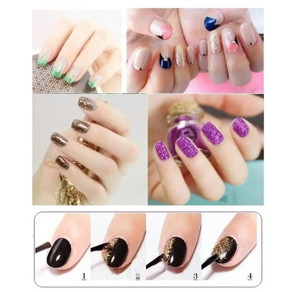 

Professional 45 Colors Nail Art Powder Dust Make Up Shinny Shimmer Glitter Nails Decoration Tips Set Kit Wholesale Nail Tools