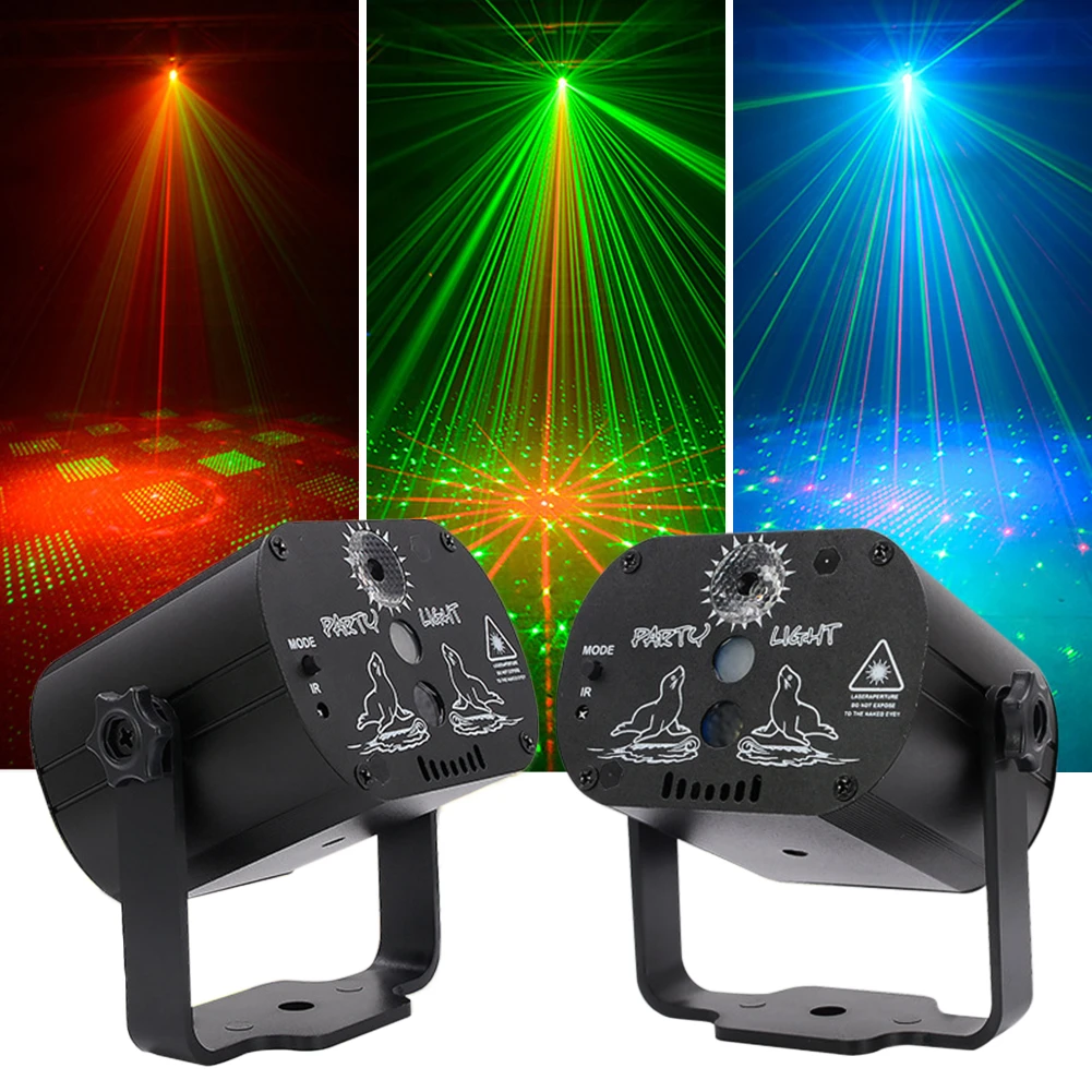 60 моделей RGB LED дискотечный свет 5 в USB перезарядка лазерная проекционная лампа