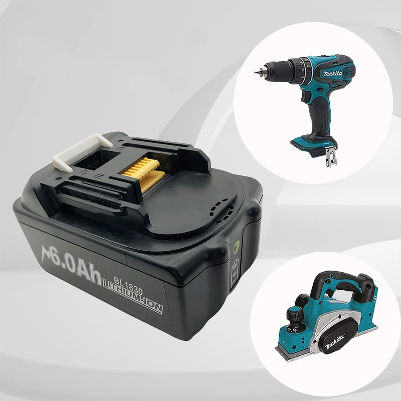

BL1830 2.0Ah 18V Lithium-ion Battery for Makita 18V 2.0Ah BL1860 BL1850 Bl1830 Rechargeable Tools Battery LED Light 30M