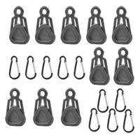 10pcsset multi functional practical tent awning canopy clamp outdoor camping hiking tarp snap clips tarpaulin fixing clip qhoe