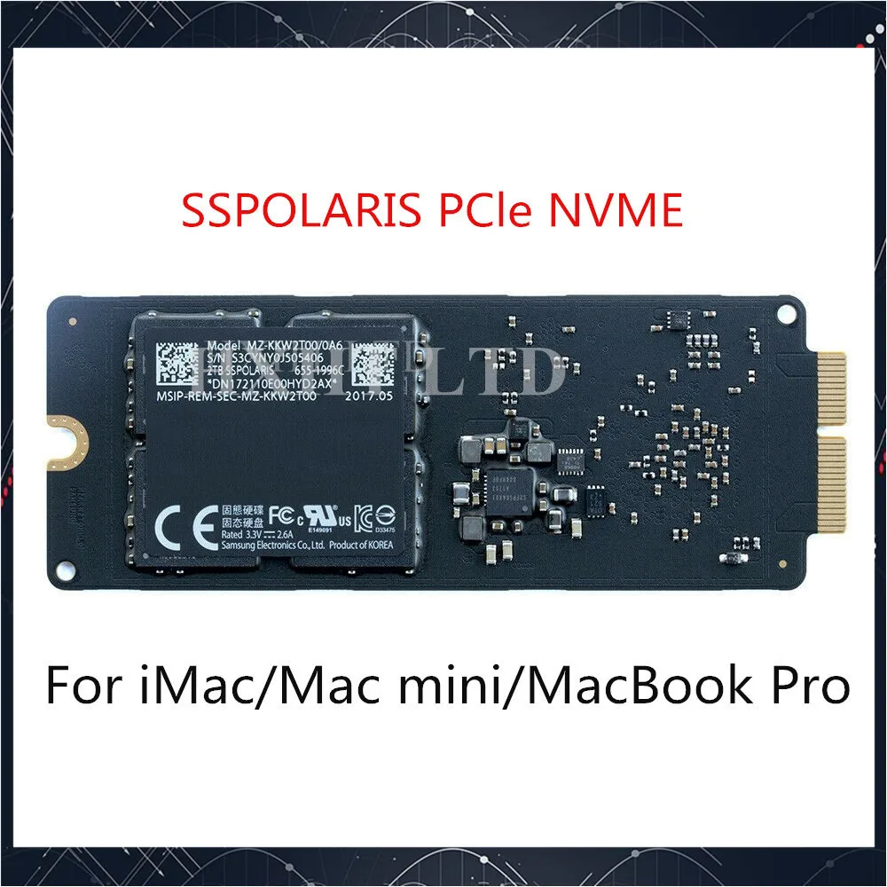 SSD 128 ГБ 655 дюйма для Apple MacBook Pro Retina Mac Для iMac Mini PCIe NVMe SSPOLARIS | Компьютеры и офис