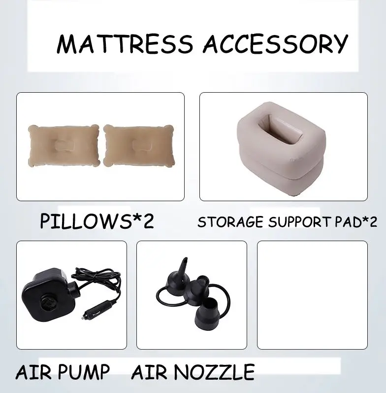 Надувной матрас для заднего сиденья дорожная кровать Воздушная диван походный