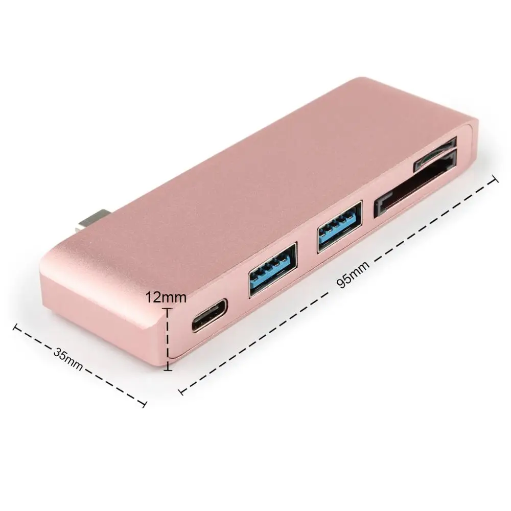 Концентратор USB Type-C 3 0 PD Thunderbolt слот для кардридера TF SD хаб с адаптером MacBook New Pro Air 12