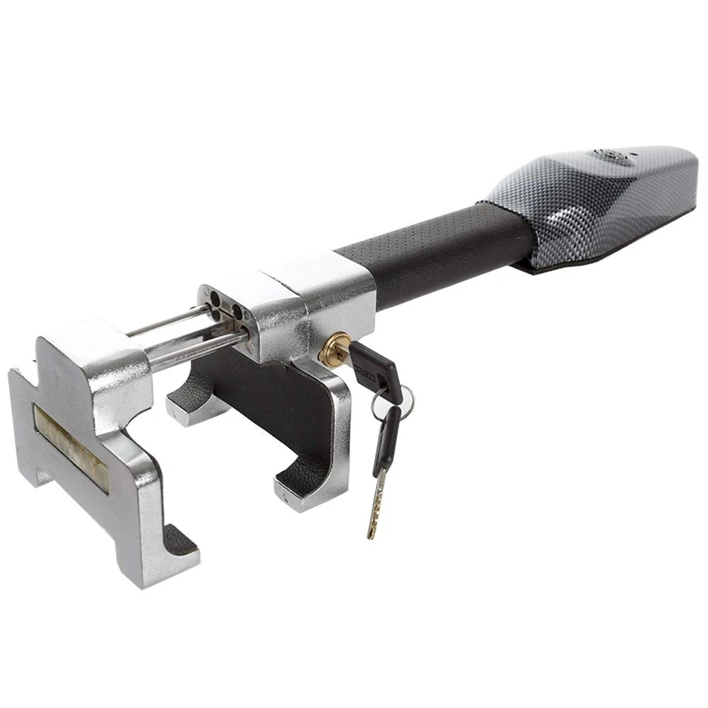 Универсальный Авто Противоугонный замок на рулевое колесо автомобиля с ключами