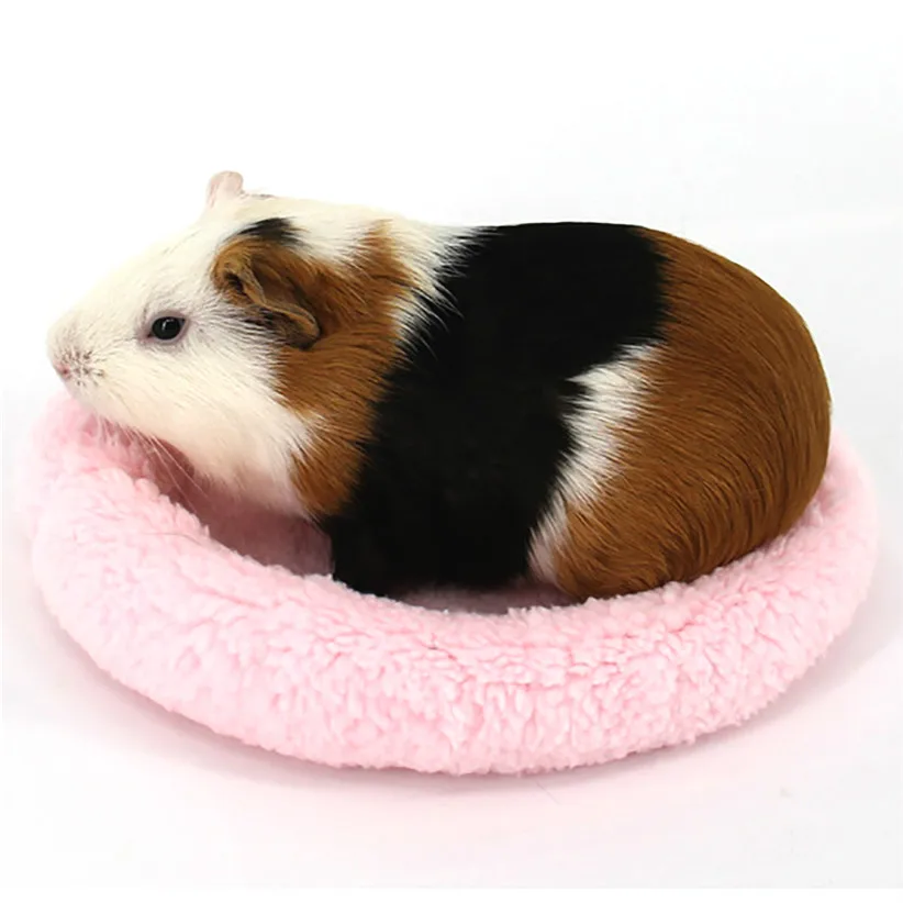 Hamster Cage Winter Sleeping Bed Soft Fleece Guinea Pig Ferret Small Animal Mini Mat Rat Accessories | Дом и сад