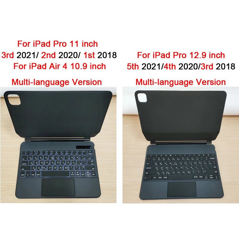 Bluetooth Волшебная клавиатура для iPad Pro 11 12 9 2021 2020 2018 Air 5 4 10 чехол планшета Иврит
