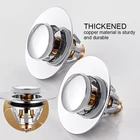 Универсальный фильтр для раковины Push-type из нержавеющей стали, стальной фильтр для раковины, инструмент Push-type, встроенный фильтр для раковины