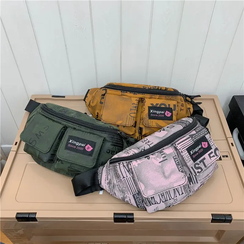 

Chest bag Nylon Waist Bag Women Belt Bag Men Fashion Colorful Bum Bag Travel Purse Phone Pouch Pocket hip bag