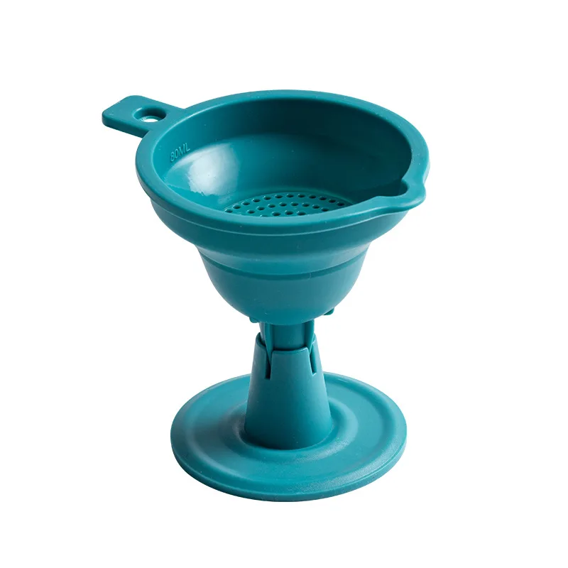 

Foldable Funnel Liquid Dispenser Kitchen DIY Food-Grade Folding Heat Oil Resistant Water Liquid Silicone Gel Collapsible Funnel